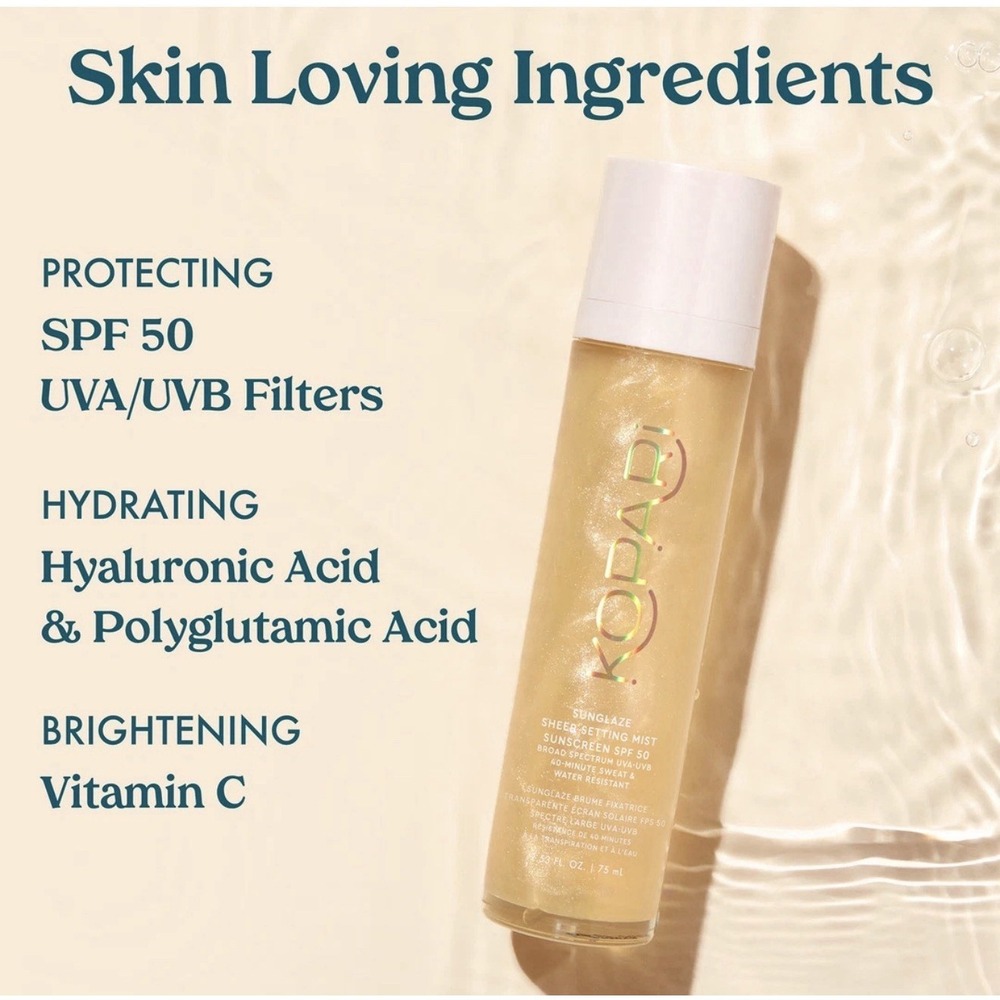 Kopari Beauty 2 PACK Sunglaze Sheer Setting Mist SPF 50 2.53oz FREE SHIPPING - Picture 7 of 7